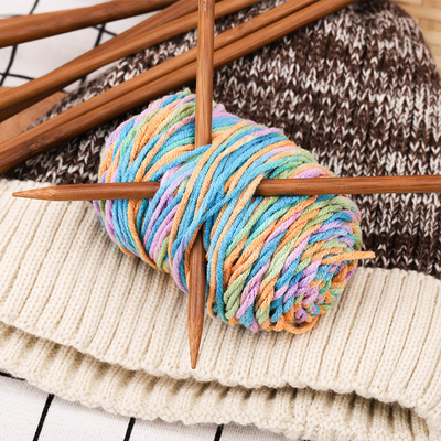 Carbonized Knitting Needles Bamboo Raw Material Single Point Bamboo Crochet Hook