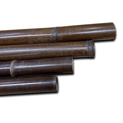 150cm Raw Bamboo Poles Painting Green Red Black Decorative Bamboo Garden Stakes