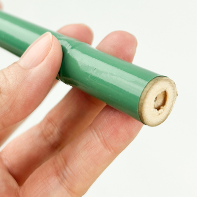 Plastic Coated Natural Raw Bamboo Poles For Tomatoes Trees Plant Stakes Supports