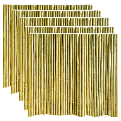 Natural Tonkin Bamboo Pole Bamboo Privacy Fence For Garden 240 CM High