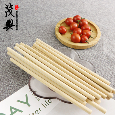 Compostable Organic Bamboo Straws Customized Logo Travel Juice Cocktail Use