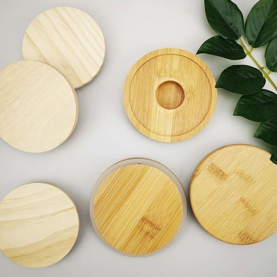 Mildewproof Custom Wood Lids Cereals Biscuits Storage Jars Home Kitchen Use