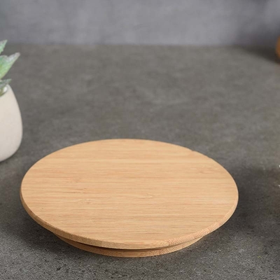 Wooden Bamboo Reusable Canning Lids For Food Cereal Storage Tea Herbs Coffee