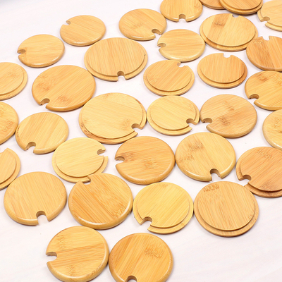 Silicon Ring Bamboo Jar Lid Storage Jar Candle Jar Bamboo Airtight Lids