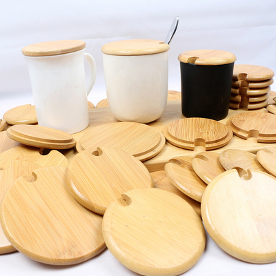 Silicon Ring Bamboo Jar Lid Storage Jar Candle Jar Bamboo Airtight Lids