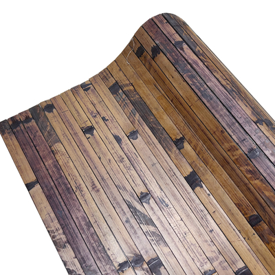 Water Proof Bamboo Paneling Woven Back 13mm Width Customized Length