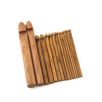Weave Yarn Craft Bamboo Circular Knitting Needles Carbonized Bamboo Handle Crochet Hooks