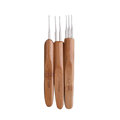 Set Bamboo Knitting Needle Crochet Hook Light Double Pointed Bamboo Knit