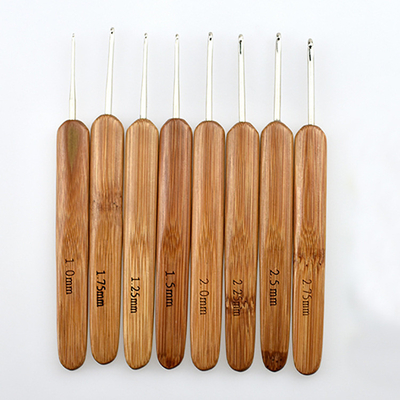 Set Bamboo Knitting Needle Crochet Hook Light Double Pointed Bamboo Knit