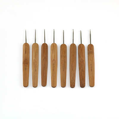 Set Bamboo Knitting Needle Crochet Hook Light Double Pointed Bamboo Knit