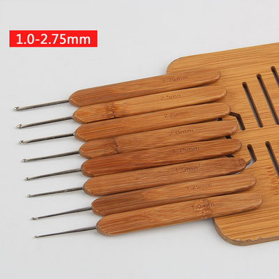 Set Bamboo Knitting Needle Crochet Hook Light Double Pointed Bamboo Knit