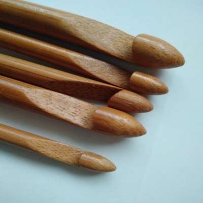 Handmade Gifts Bamboo Wooden Crochet Hook Set Light Smooth Surface