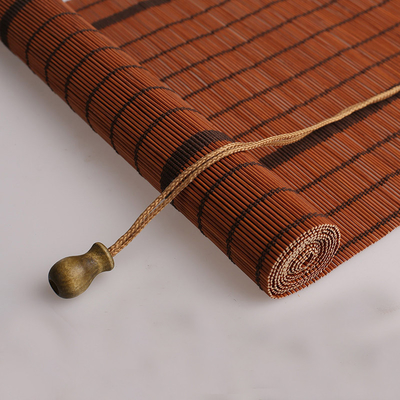 Woven Roman Bamboo Mat Rolling Curtain Easily Installed Shutter Outdoor 180*180cm
