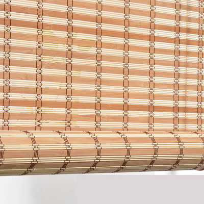 1.5m 2m Waterproof Bamboo Slat Roll Up Blinds Sun Proof Woven Roman Bamboo Blinds
