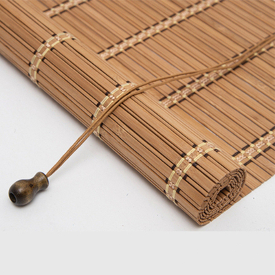 Sun Proof Matchstick Curtains Bamboo Blinds Curtains Outdoors Roll Up Classic Style