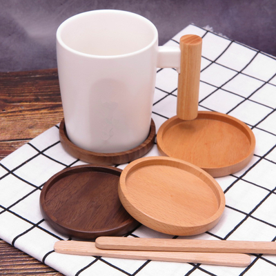 Bamboo Wooden 9cm Square Drink Coasters Blank Coffee Cup Drinking Coasters