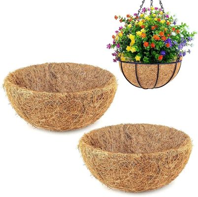 Coconut Coir Hanging Planter Basket with Hanger - Natural Eco-Friendly Plant Pot for Indoor Outdoor Garden