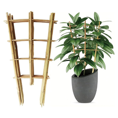 Factory Direct Supply Handmade 24 Inch Bamboo U Trellis Hoop Stakes For Garden