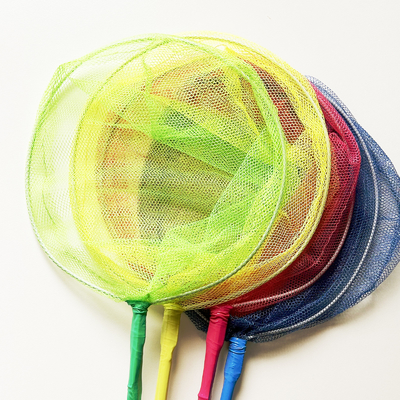 Butterfly Net Multi Color Decorative Children Toy Bamboo Handle Insect Fishing Net For Children