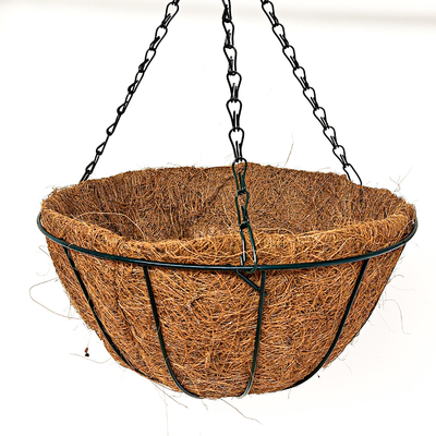 Coconut Coir Hanging Planters Outdoor Metal Wire Baskets With Coco Liner Hanging Pots For Plants Indoor