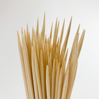 Bamboo Skewers Without Splinters for Grilling, BBQ, Appetizer, Fruit Kabobs, Chocolate Fountain