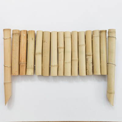 Elegant Natural Bamboo Edging Fence for Beautiful Garden Border