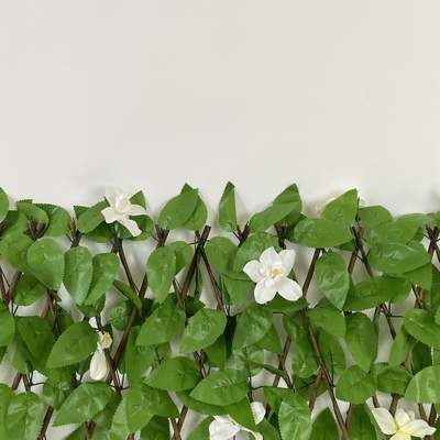 PVC Leaf Artificial Willow Fence Panel 1x1m for Garden Privacy