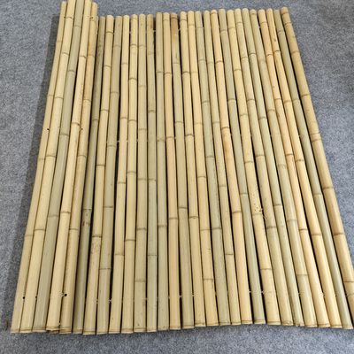 Natural Bamboo Fence Panels, Garden & Farm Barrier, Black & Yellow 