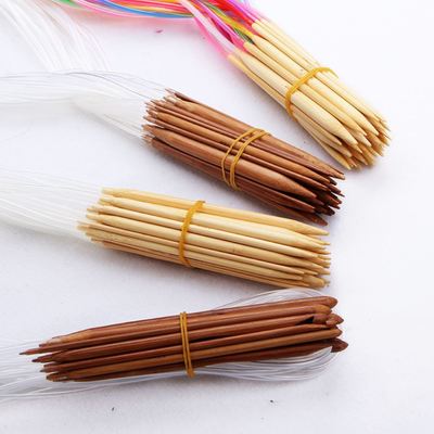 Ultimate Knitting Companion Multifunctional Carbonized Bamboo Needles Set