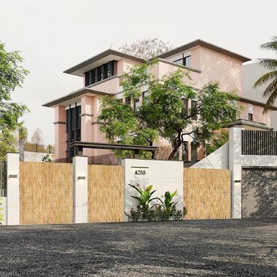 Natural Reed Fencing, Reed Screen Curtain Eco-Friendly for Garden,Balcony,Outdoor,Backyard Patio Decors Fence Rolls-1*3m