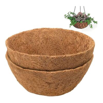 Coconut Coir Hanging Planter Basket with Hanger - Natural Eco-Friendly Plant Pot for Indoor Outdoor Garden