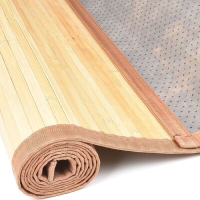 Durable Anti-Slip Bamboo Floor Mat: Eco-Friendly Bamboo Area Rug for Bathroom & Kitchen