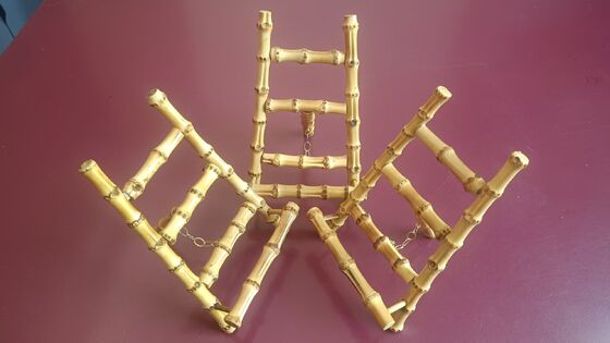Portable & Space-Saving Bamboo Stand with 3-in-1 Universal Compatibility and Adjustable Viewing Angles for Phone and Tablet