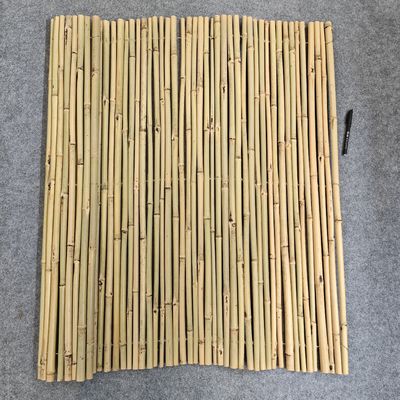 Natural Bamboo Fence Panels, Garden & Farm Barrier, Black & Yellow 